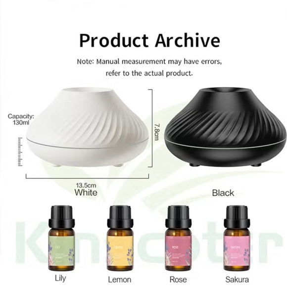 Volcanic Diffuser 130ml USB Portable Air Humidifier + 4 essential oils - Picture 5 of 7